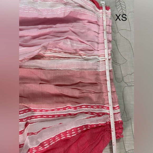 Lemlem Eshal Tiered Embroidered Cotton Gauze Maxi Dress Pink NWT XS or S Resort - Picture 12 of 15